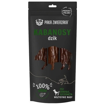 PAKA ZWIERZAKA Kabanos s diviakom pre psy 3 ks.