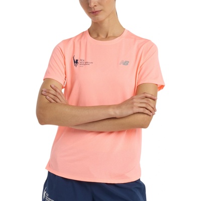 New Balance NYC Marathon Athletics T Shirt rúžová