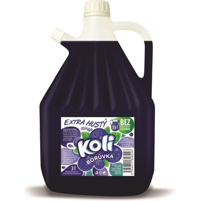 Koli sirup EXTRA hustý čučoriedka 3000 ml