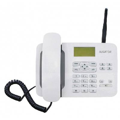 ALIGATOR T100 biely, stolný GSM telefón