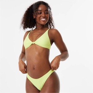 Jack Wills High Waist Tanga Pant - Lime