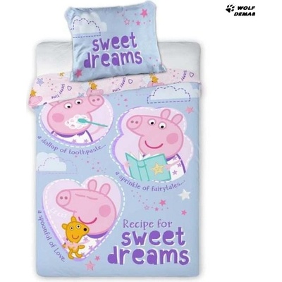 Faro povlečení Peppa Pig Sladké Sny 100 x 135 , 40 x 60 cm – Zboží Dáma