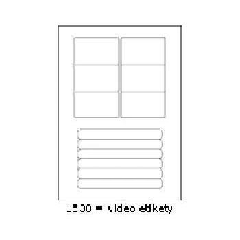 CDRmarket Самозалепващи етикети 76 x 45, 5 mm, 12 етикети A4, 100 листа (R0100.1530A)