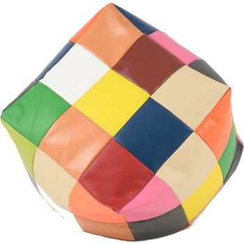 Image 1 of PUFRELAX Пуф, 130л. , Табуретка Куб XL - Mozaic, Еко кожа, Пълнеж от Полистиролни перли, Цвят според складовата наличност (PUF-G-CXL-PVC-MZC)