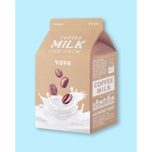 A'Pieu Coffee Milk One-Pack jednorázová zpevňující bavlněná maska s výtažky mléka a kávy 21 g