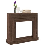 vidaXL Облицовка за камина, кафяв дъб, 100x30x87, 5 см, инженерно дърво (854568)