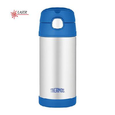 Thermos FUNtainer Dětská termoska s brčkem 355 ml - limetková