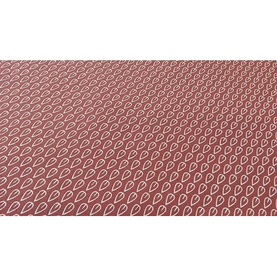 Bavlnená látka LÍSTOČKY bordo šírka 150 cm