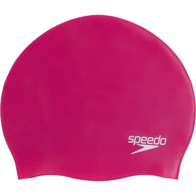 Speedo Шапка за плуване Speedo Plain Moulded Silicone Cap Swim cap - Electric Pink - размер One Size (581-0049-0711)