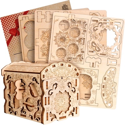 EscapeWelt 3D dřevěná skládačka Secret Treasure Box