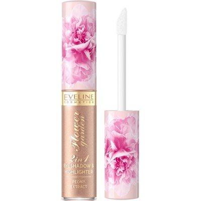 Eveline Cosmetics Flower Garden Liquid Eyeshadow 02 Tekuté očné tiene 6,5 ml