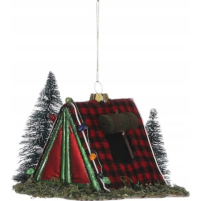 Home Styling Collection Vianočná Guľa červený stan 14cm