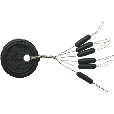 Sensas Gumené Zarážky Black Straight Veľkosť M 10ks