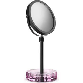 Decor Walther Козметично огледалце Kristall с розова основа черен мат (0942161)