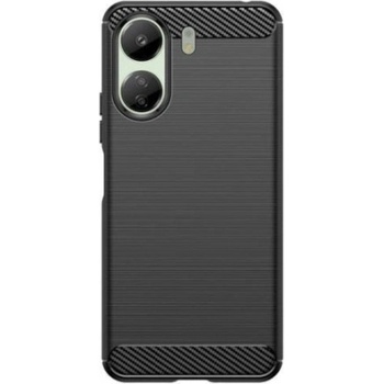 Mobi-Fon Силиконов кейс MBX Carbon, За Xiaomi Redmi 13C 4G, Черен (XMI-RDM13C-005)