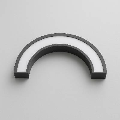 ПРОФИЛ АЛУМИНИЕВ wave 1/2 Ф600 50x50+ДИФУЗЕР К-КТ ral (5801-0.50ral)