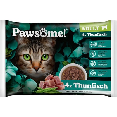 Pawsome Adult Cat tuňák 8 x 85 g