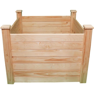 LANIT PLAST vyvýšený záhon HOLZKISTE4 natur LG2368