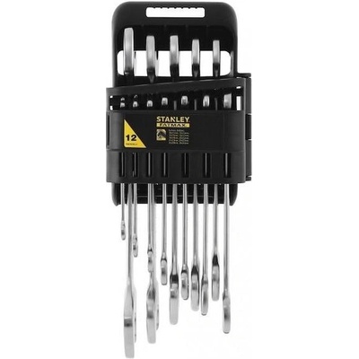 Stanley sada klíčů plochých oboustraných 12-dílná 6-32mm chromované FMMT82902-0