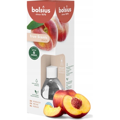 TRUE SCENTS Osviežovač vzduchu BROSKEV s tyčinkami 60 ml