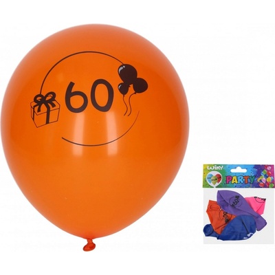 Wiky Balónek nafukovací 30 cm sada s číslem 60