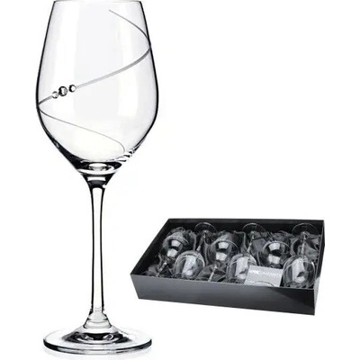 SWAROVSKI Diamante sklenice na bílé víno Silhouette 6 x 360 ml