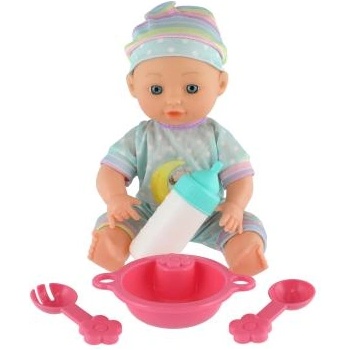 Teddies Кукла бебе 25см твърдо тяло, с аксесоари