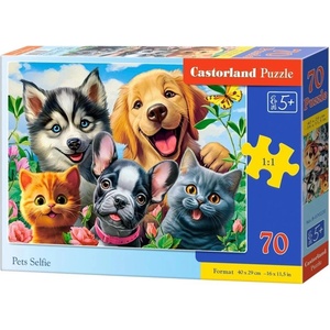 Castorland Пъзел Castorland от 70 части - Селфи на домашни любимци (B-070220) - ozone