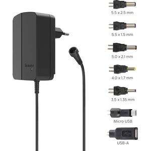 Hama Универсално захранване, регулируемо, 2250mA, 27W, max. 12V, 7 адаптера (223617) - pimpmypc