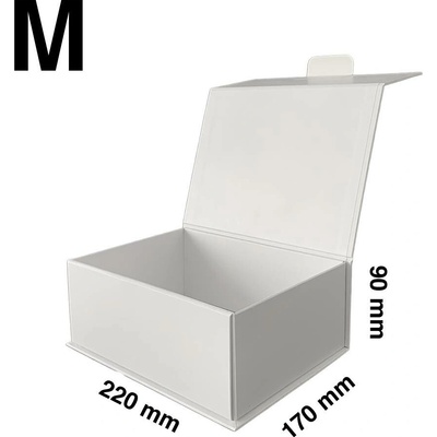 Skládací krabice PlusBox White - M (220x170x90 mm) balení 5, 10 ks Velikost balení: 10 ks