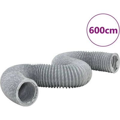 vidaXL Шлаух за въздуховод, PVC, 6 м, Ø12, 5 см (4008059)