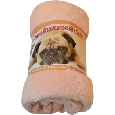 Apex Mikroplyšová Benny super soft Lososová deka 150x200