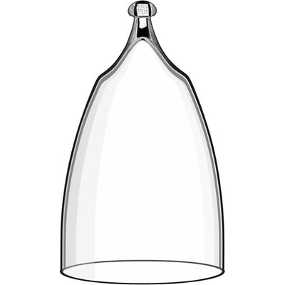 RONA Skleněný gloš řada Cloche 8cm