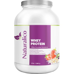 Naturalico Whey Protein, бял шоколад с ягода, 2280 g, Naturalico (PRODUCT_323734)