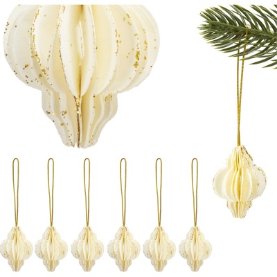 Springos CA1501 VIANOČNÁ OZDÔBA Z PAPIERA 6 KS.