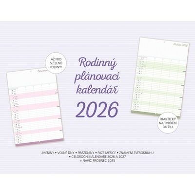 Rodinný plánovací nástěnný 2026