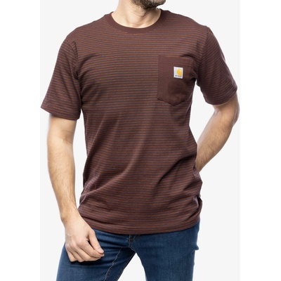 Cartartt Relaxed S/S Pocket Stripe T-Shirt port stripe