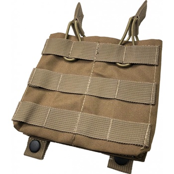 Invader Gear molle na dva zásobníky M4/M16 otevřená Coyote