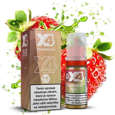 X4 Bar Juice Jahoda a kiwi 10 ml 10 mg