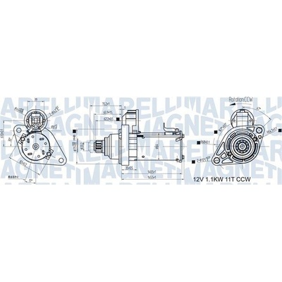 Startér MAGNETI MARELLI 063721533010