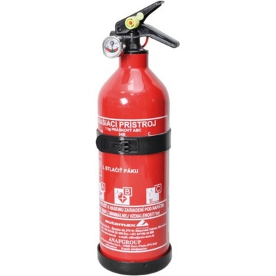 Práškový hasiaci prístroj s manometrom (PR1) 1 kg