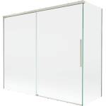 Mexen Rox параван за вана с 2 крила, плъзгащ се 180 + 90 x 150 cm, прозрачен, четкан никел - 8C9-180-090-97-00 (8C9-180-090-97-00)