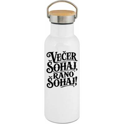 123TRIKO termoska Večer šohaj, ráno šohaj! černá 500 ml