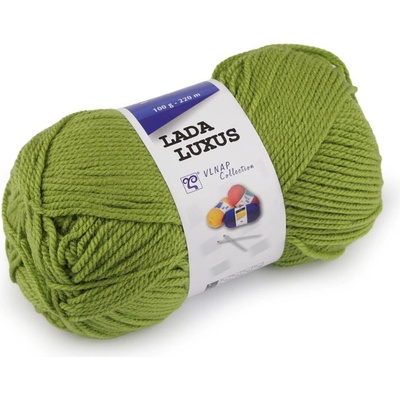 Pletací příze Lada Luxus 100 g Varianta: 15 (52420) zelená, Balení: 1 ks 54976/138031/271105