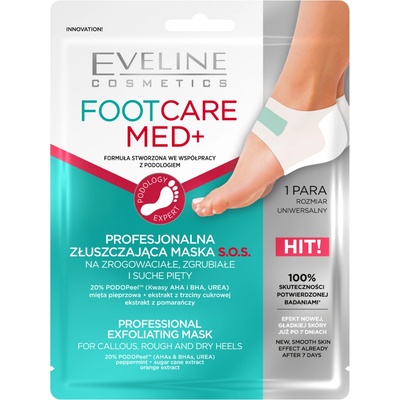 Eveline Cosmetics Foot Care Med exfoliačná maska na päty 2 ks