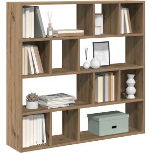 vidaXL Шкаф за книги/разделител на стаи Artisan Oak 105x24x102 cm (855831)