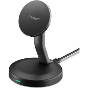 Spigen ef151ms essential magnetic magsafe БЕЗЖИЧНО ЗАРЯДНО УСТРОЙСТВО 15 w ЧЕРНО (ach10441)