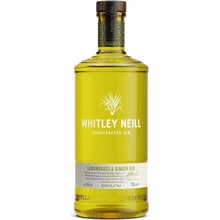 Whitley Neill Lemongrass & Ginger Gin 43% 0,7 l (čistá fľaša)