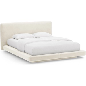 Micadoni Двойно легло тапицирано в цвят слонова кост 200x200 cm Linea - Micadoni (MIC_B200_121_F1_LINEA10)
