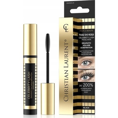 Christian Laurent Celebrity Lash řasenka pro objem a natočení řas Black 7 ml